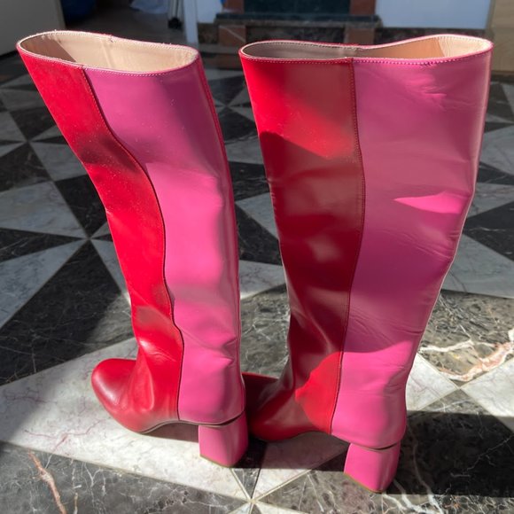 RED Valentino Avired Two Tone Boots - Picture 4 of 5